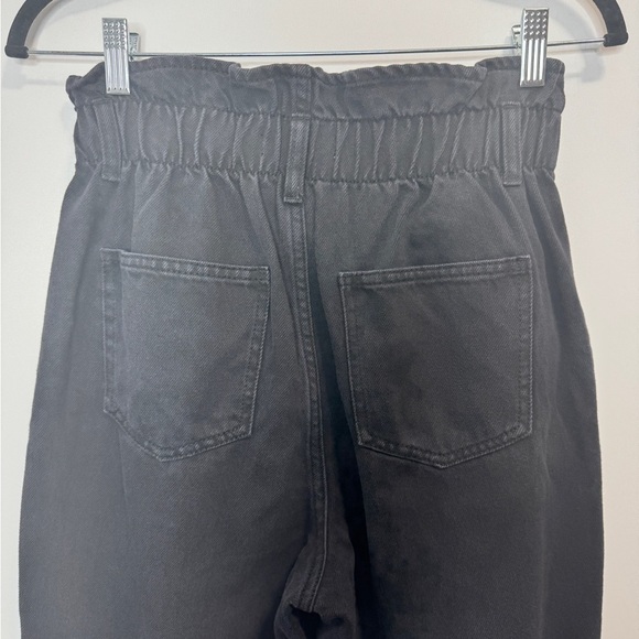Oak + Fort High Waisted Paperbag Jeans Black - Picture 4 of 13